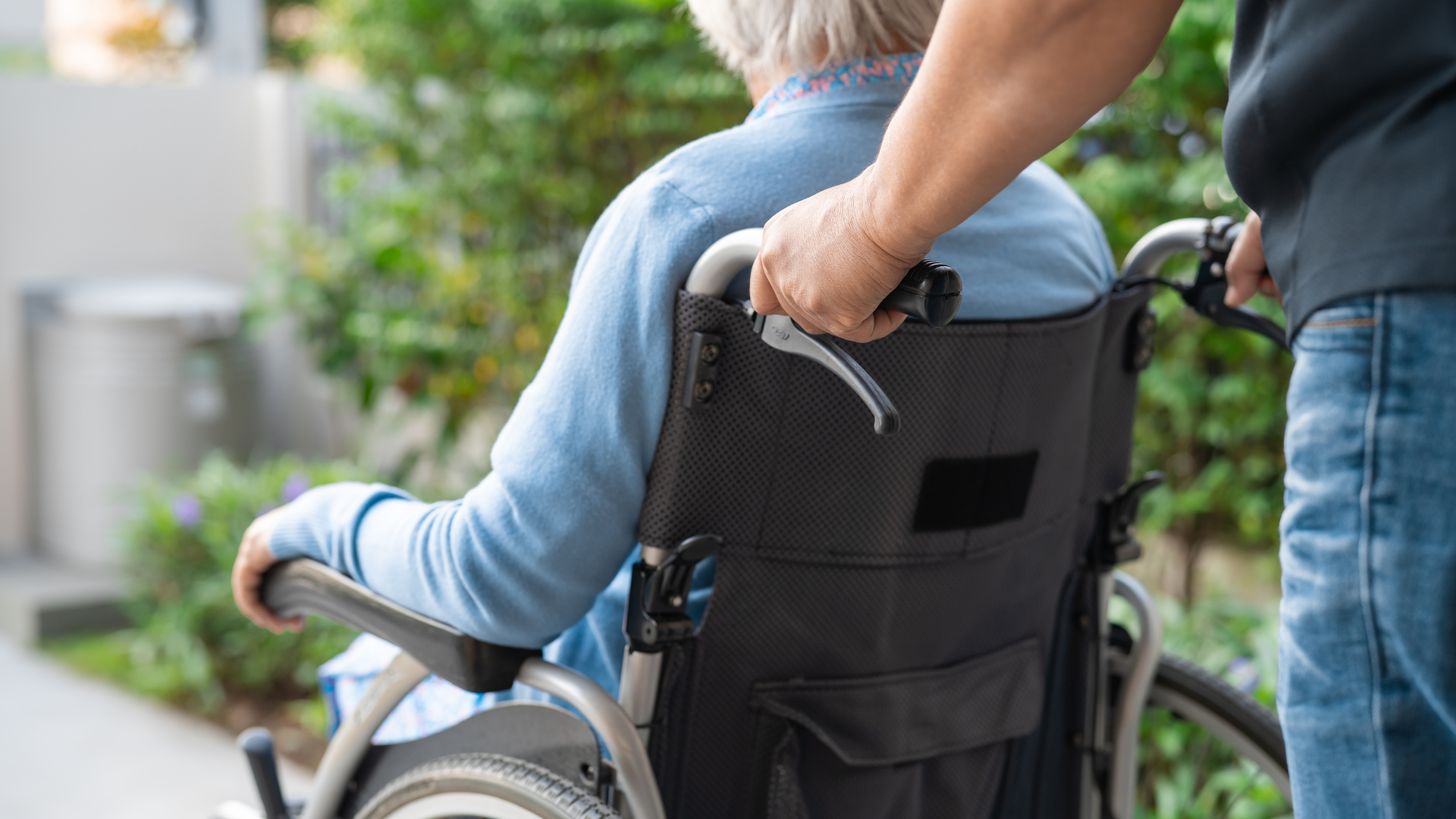 senior in a wheelchair