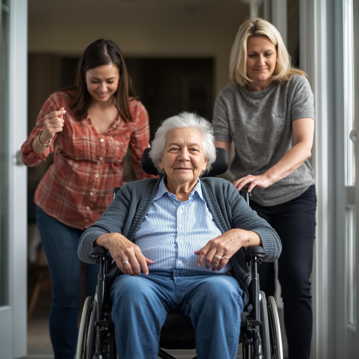 senior coming home from the hospital
