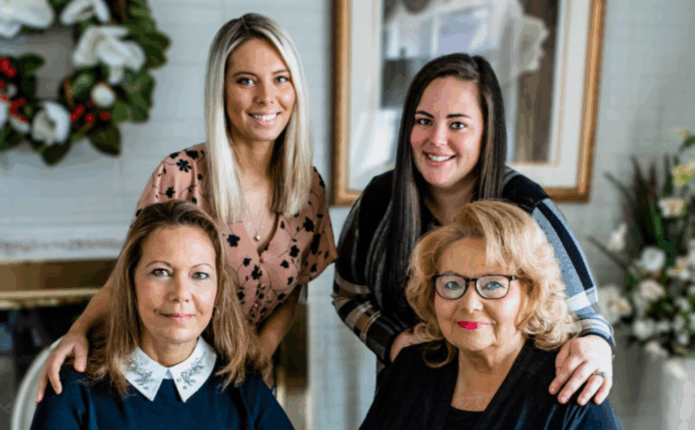 A group picture of our Director, Kelly Howard, along with Jessica Howard, Cathy Howard, and Frances Malafronte.