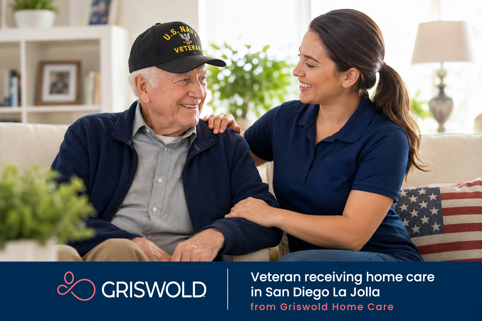 Veteran receiving home care in San Diego La Jolla from Griswold Home Care