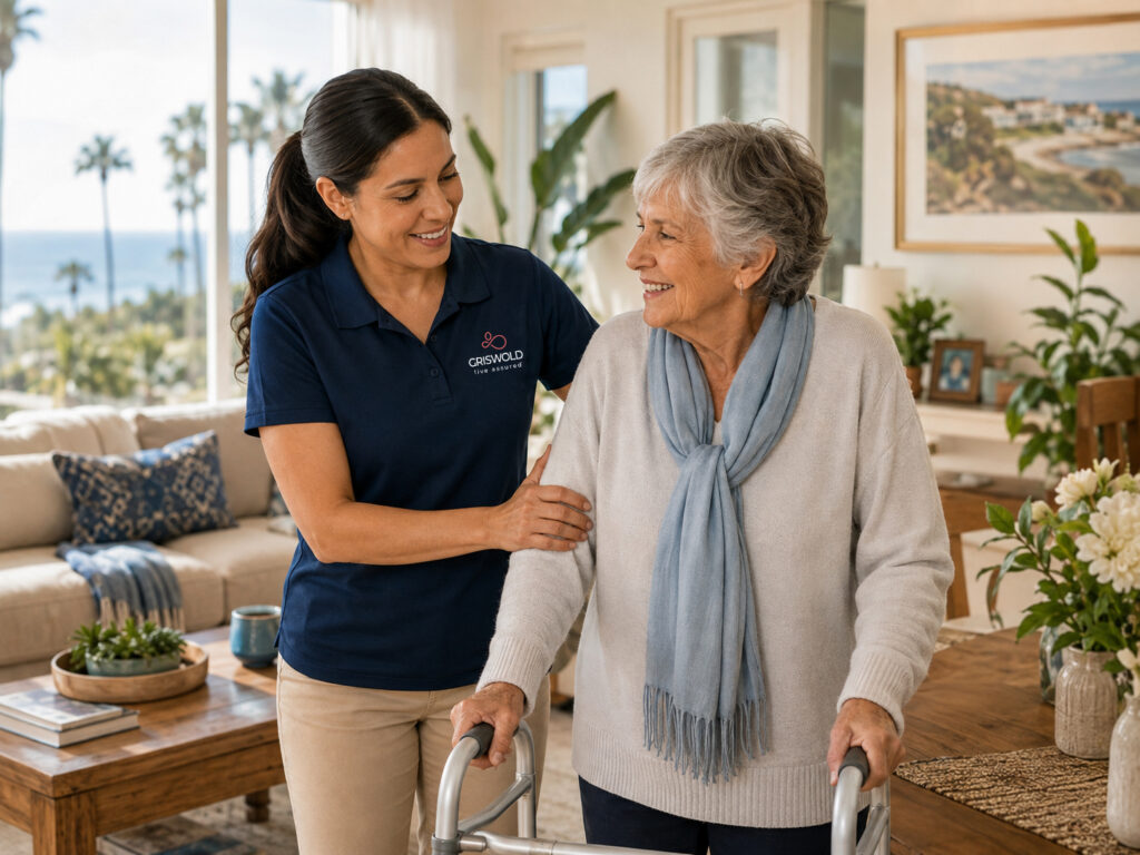 Griswold Home Care caregiver providing in-home care in La Jolla San Diego 1