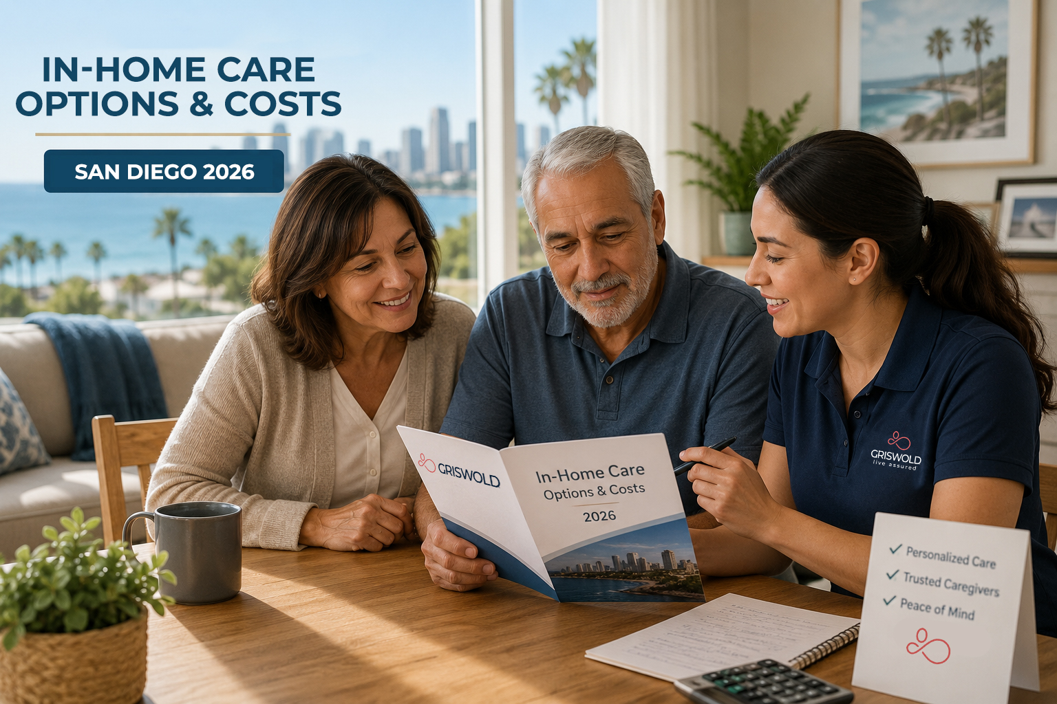 San Diego family reviewing in-home care costs and options in 2026