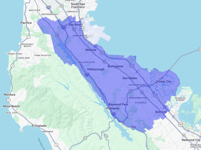 San Mateo Territory Outline